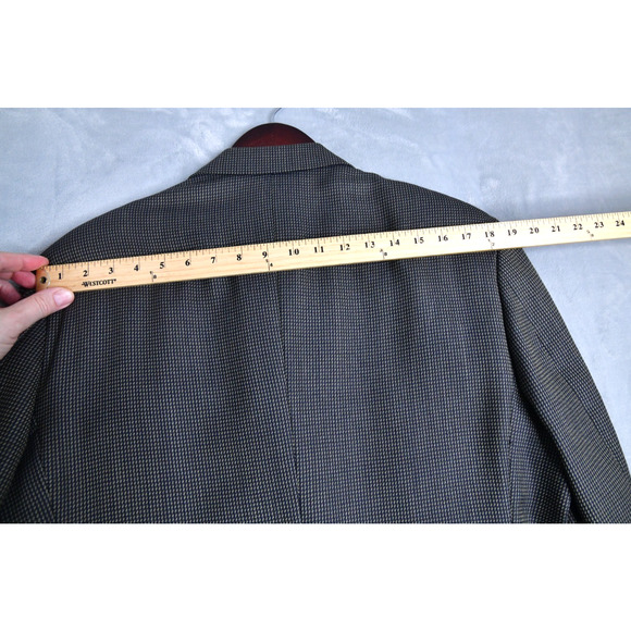 Joseph Abboud Blazer Men's 40R Gray Gingham Sport Coat Jacket - Picture 7 of 11
